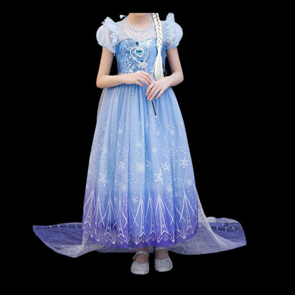 Deluxe Elsa Dress and Costume: Perfect for Frozen-Themed Occasions