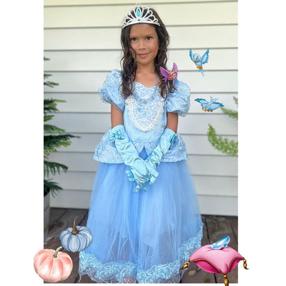 Cinderella-Inspired Princess Dress for Girls' Birthdays and La Cenicienta Celebrations