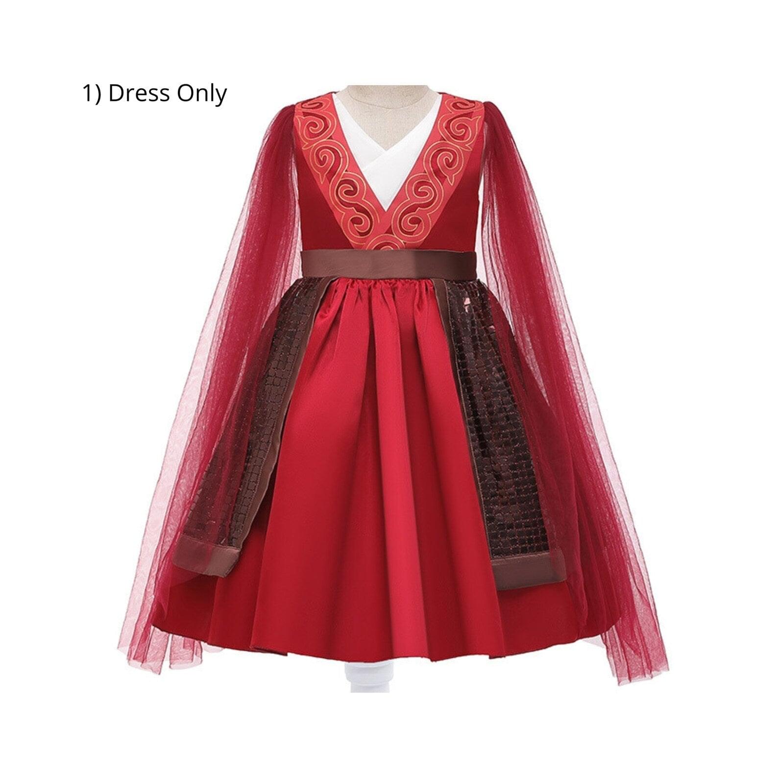 Be a Warrior Princess with a Mulan Deluxe Dress and Costume Dress only
