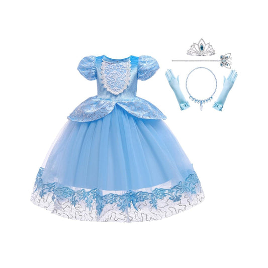 Cinderella-Inspired Princess Dress for Girls' Birthdays and La Cenicienta Celebrations