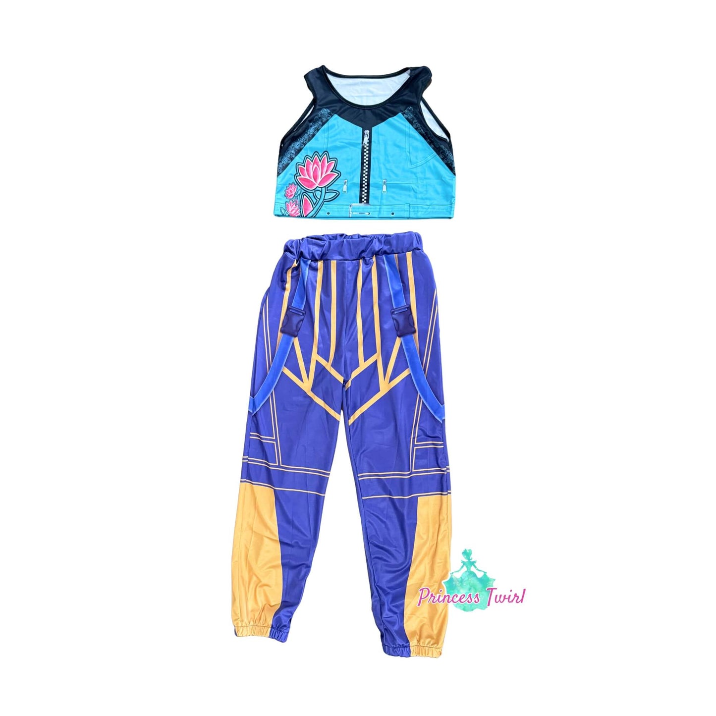 Kpop ONHAND Limited Stock Kpop Demon Hunters Printed Costume Outfit for Girls Rumi Mira Zoey Inspired Cosplay