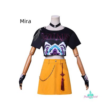 Girls Outfit for Halloween Mira Costume Kpop Demon Hunters inspired 3D Outfits for Girls