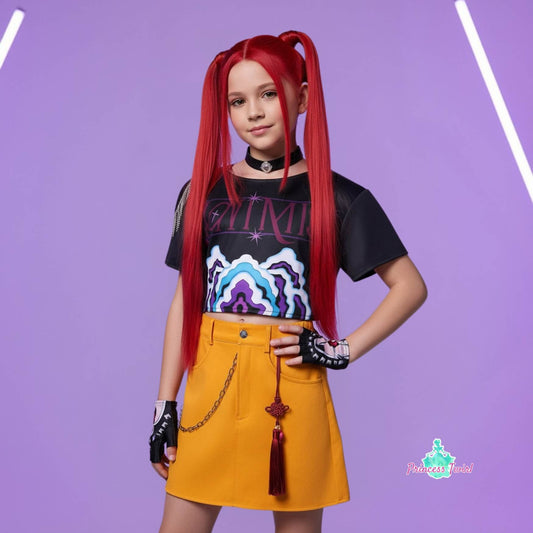 Girls Outfit for Halloween Mira Costume Kpop Demon Hunters inspired 3D Outfits for Girls