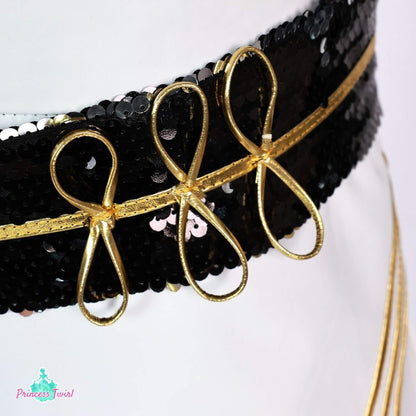 PRE ORDER Mira Golden Black Costume for Kids Shiny KPop Demon Hunters Inspired Cosplay for Girls