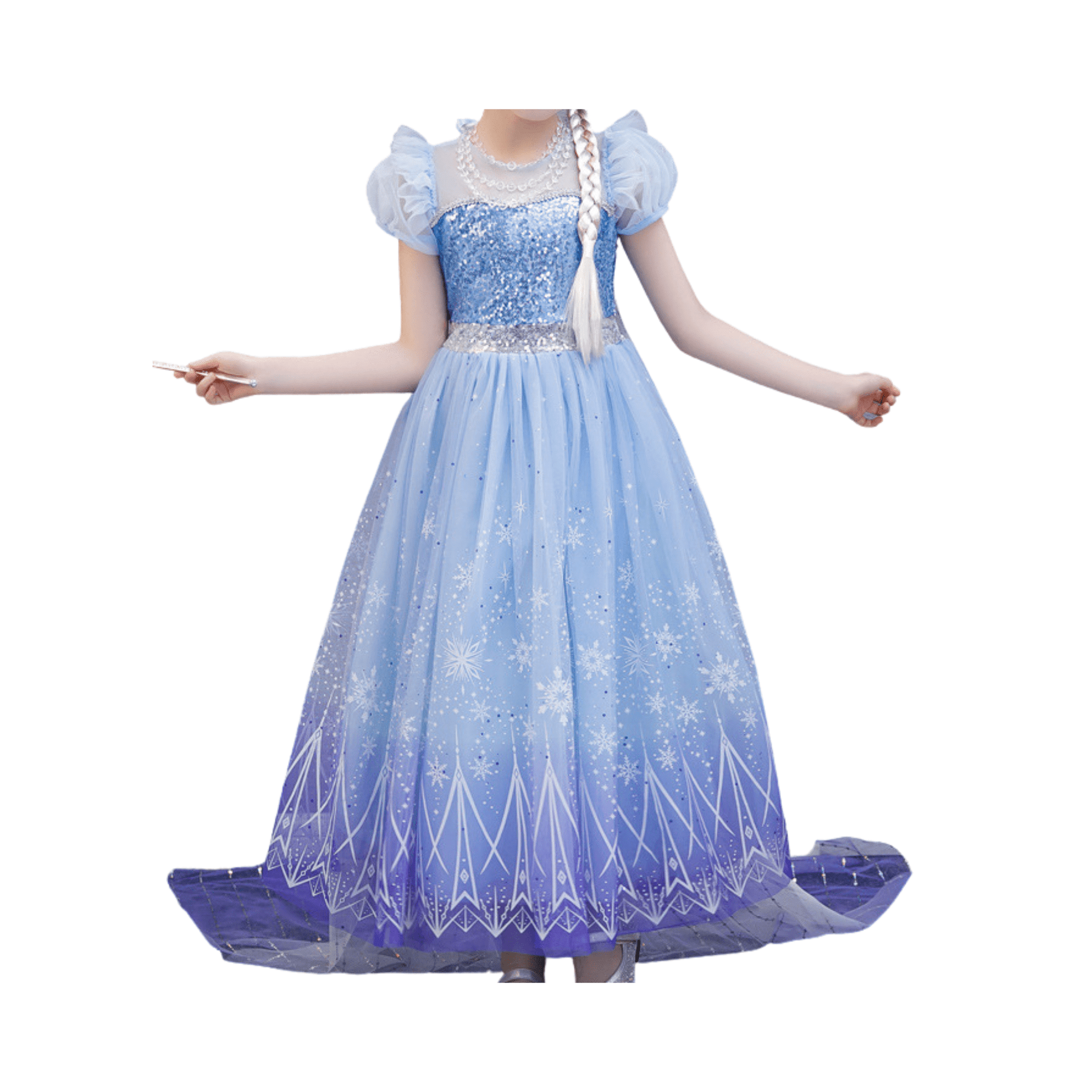 Deluxe Elsa Dress and Costume: Perfect for Frozen-Themed Occasions Dress Only