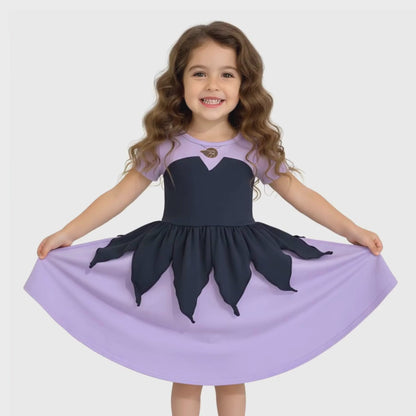 Ursula Girls Purple Costume Everyday Dress