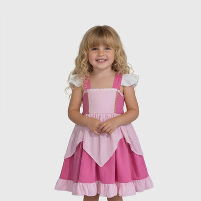 Aurora Pink Sleeping Beauty Disney Bounding Dress for Girls