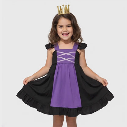 Evil Royalty Costume Dress for Girls