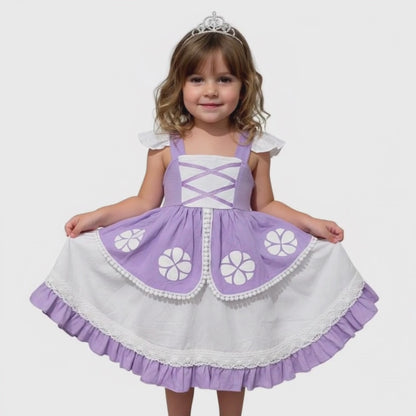Sofia the First Purple Kids Dress Everyday Costume