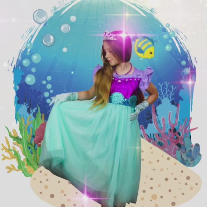 ariel dress for kids birthday dress