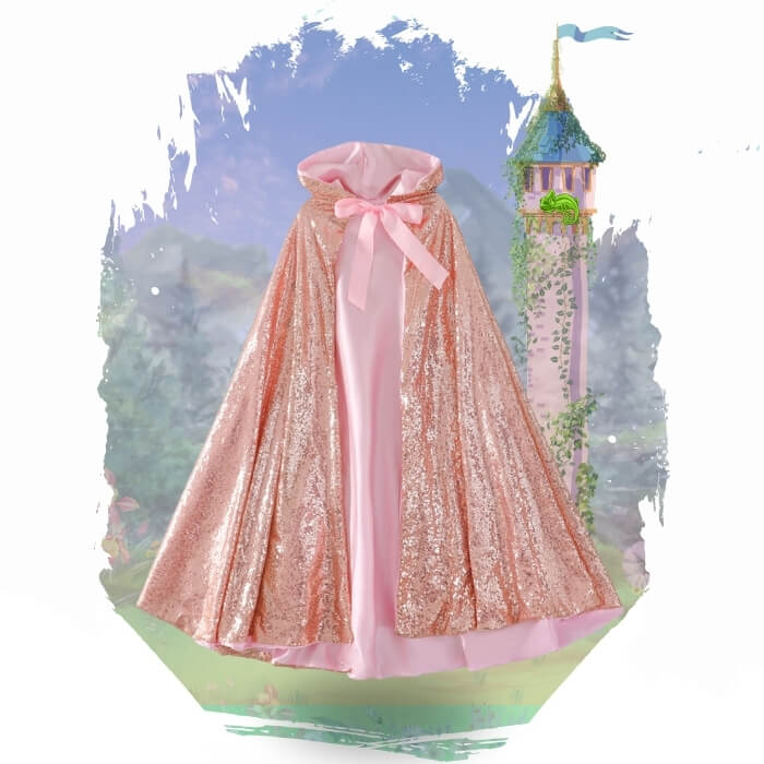 princess accessory for kids and toddlers pink cape