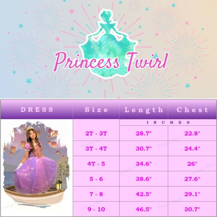 Princess Gift Ideas Tangled and Rapunzel Birthday Dresses