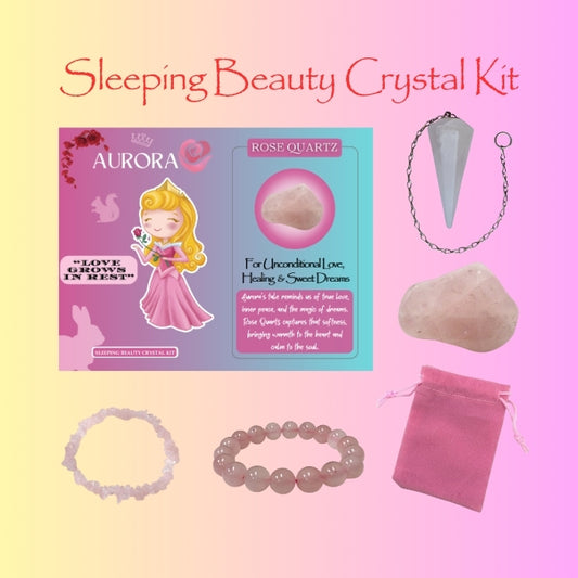 Princess Aurora Sleeping Beauty Crystal Kit - Rose Quartz