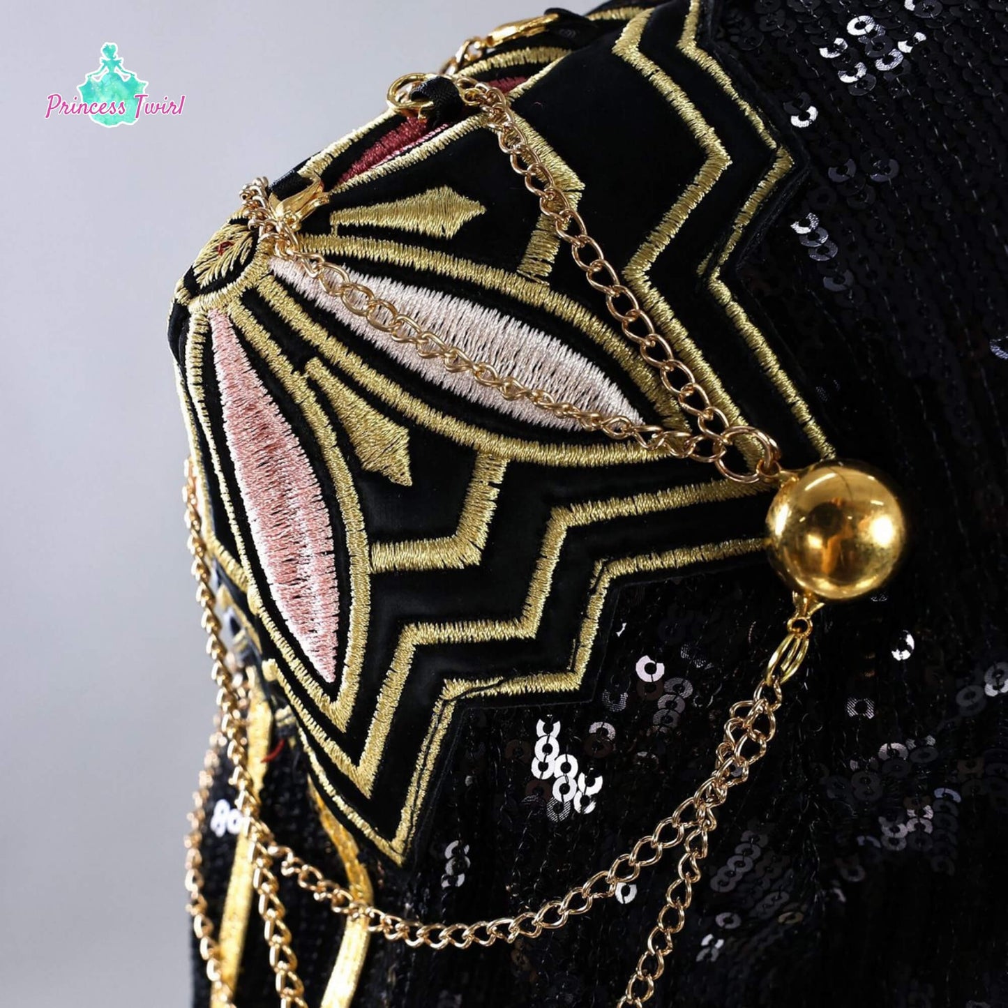 PRE ORDER Rumi Golden Black Costume for Kids Shiny KPop Demon Hunters Inspired Cosplay for Girls