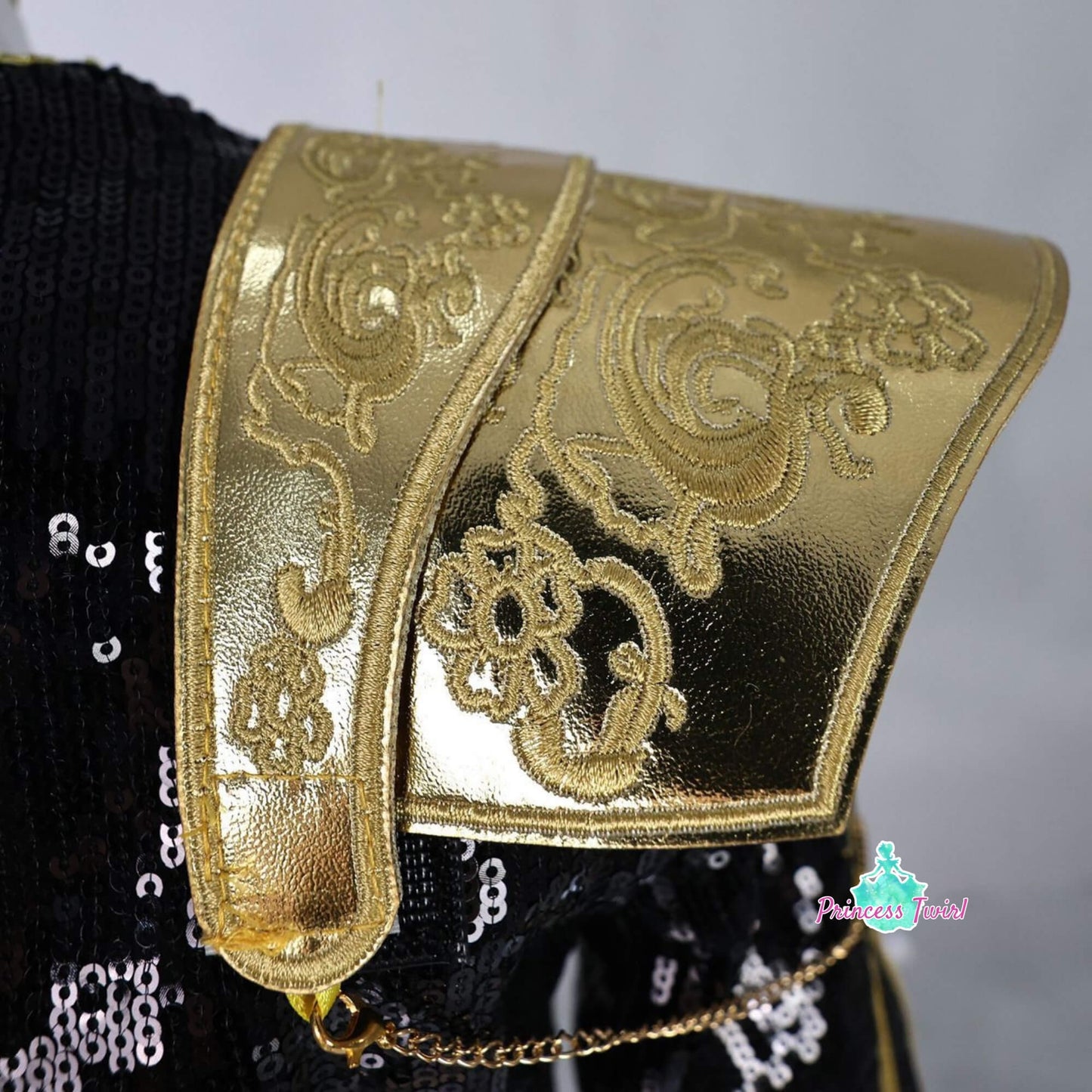 PRE ORDER Rumi Golden Black Costume for Kids Shiny KPop Demon Hunters Inspired Cosplay for Girls