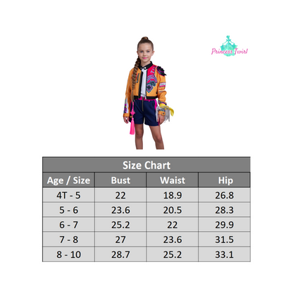 Girls Outfit for Halloween Rumi Costume Kpop Demon Hunters inspired 3D Outfits for Girls