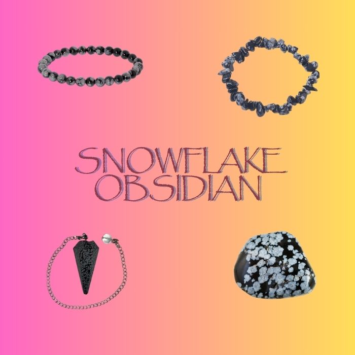 Princess Snow White' Shimmering Snow Gemstone Kit - Snowflake Obsidian