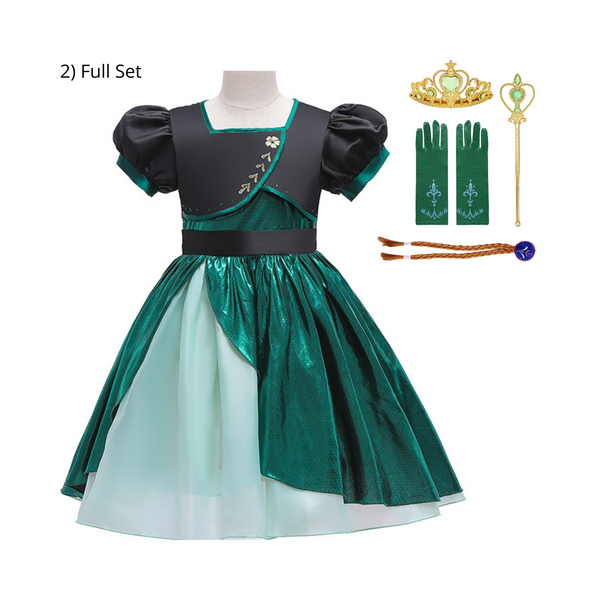 Step into the kingdom of Arendelle with Anna's frozen 2 dress and accessories Full Set