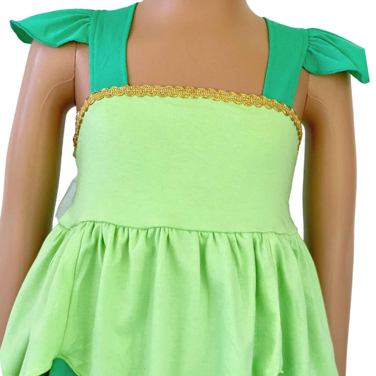 Tinkerbell Green Dress for Kids Everyday Fairy Costume for Girls