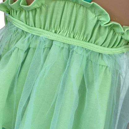 Tinkerbell Green Dress for Kids Everyday Fairy Costume for Girls