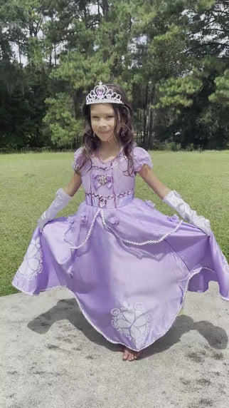 Disney-Inspired Sofia the First Birthday Dress for Little Princesses