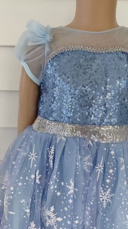 Deluxe Elsa Dress and Costume: Perfect for Frozen-Themed Occasions