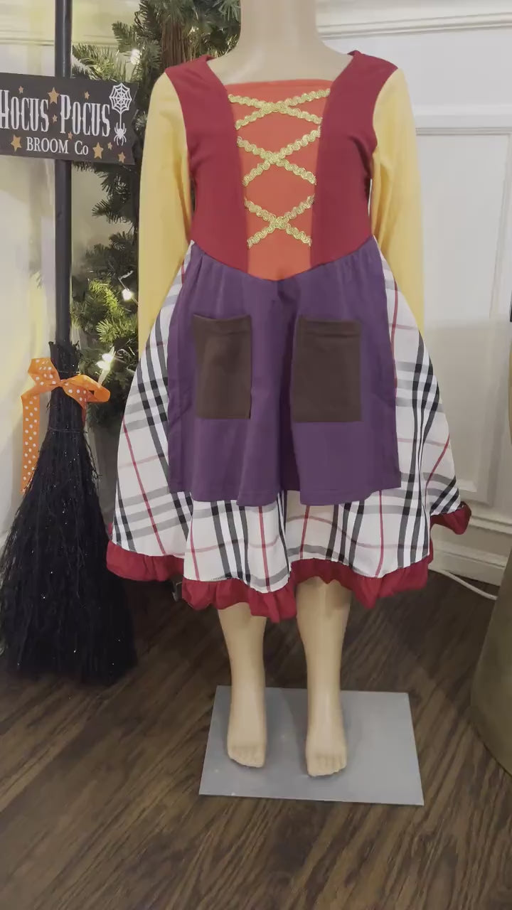 Cast a Spell with Mary's Enchanted Hocus Pocus Witch Dress - Perfect for Any Occasion!